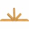 Ekena Millwork Saratoga Rough Sawn Timber Gable Bracket, Western Red Cedar, 84"W x 56"H x 4"D x 6"F, 16/12 Pitch GBW084X56X0406SAR00RWR - alternate 2